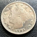 【極美品/品質保証書付】 アンティークコイン 硬貨 1903 Liberty Head Nickel 5c Better Grade #27303 [送料無料] #oof-wr-3297-4501