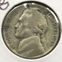 【極美品/品質保証書付】 アンティークコイン 硬貨 1945 P Jefferson Nickel 5c LAMINATION ERROR #23728 [送料...