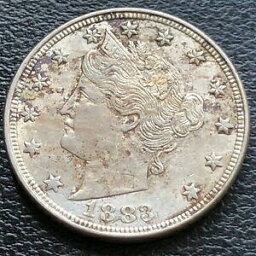 【極美品/品質保証書付】 アンティークコイン コイン 金貨 銀貨 [送料無料] 1883 Liberty Head Nickel 5c High Grade UNC Details No Cents #27280