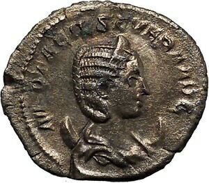  アンティークコイン コイン 金貨 銀貨  Otacilia Severa 244AD Silver Ancient Roman Coin Concordia Harmony Cult i46871