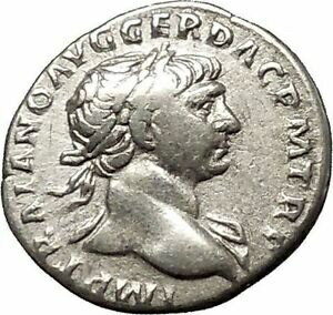 アンティークコイン コイン 金貨 銀貨  Trajan Authentic Ancient Silver Roman Coin Aequitas Justice Equality i53355