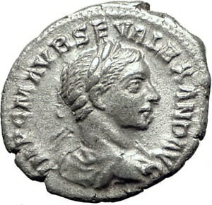  アンティークコイン コイン 金貨 銀貨  Severus Alexander 222AD Rome Genuine Silver Ancient Roman Coin Equality i65076