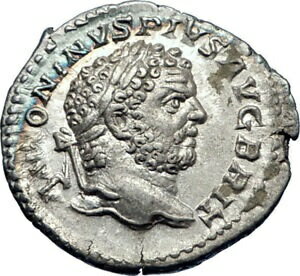  アンティークコイン コイン 金貨 銀貨  CARACALLA Brother killer 211AD Silver Ancient Roman Coin Indulgentia i73238