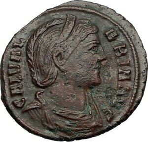 yɔi/iۏ؏tz AeB[NRC RC   [] GALERIA VALERIA Diocletian Daughter Authentic Ancient Roman Coin w VENUS i65557