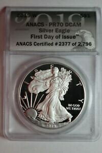 ڶ/ʼݾڽա ƥ  2019 W Silver Eagle PR70 DCAM First Day Issue ANACS #2377 [̵] #sof-wr-3306-2342