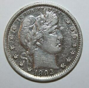 ڶ/ʼݾڽա ƥ  1892 Barber Silver Quarter AU P59 [̵] #sof-wr-3306-306