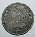 【極美品/品質保証書付】 アンティークコイン コイン 金貨 銀貨 [送料無料] 1831 CAPPED BUST HALF G76