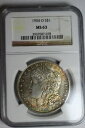 【極美品/品質保証書付】 アンティークコイン 銀貨 1904 O Morgan Silver Dollar Orange Tone NGC MS63 #078 [送料無料] #sot-wr-3306-529