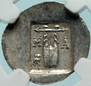 yɔi/iۏ؏tz AeB[NRC RC   [] MASIKYTES in LYCIA Ancient Lycian League Silver Greek Coin APOLLO NGC MS i83834