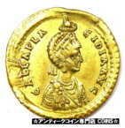 【極美品/品質保証書付】 アンティークコイン 金貨 Roman Galla Placidia Augusta AV Solidus Gold Coin 421-450 AD - VF Detail [送料無料] #gcf-wr-3358-108