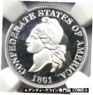 ڶ/ʼݾڽա ƥ    [̵] 2011 Smithsonian Platinum Restrike of 1861 CSA Confederate Cent 1C - NGC Proof