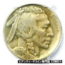 【極美品/品質保証書付】 アンティークコイン コイン 金貨 銀貨 [送料無料] 1924-S Buffalo Nickel 5C - PCGS VF Details - Rare Date - Scarce Date Coin!