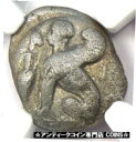 yɔi/iۏ؏tz AeB[NRC RC   [] Ancient Ionia Chios AR Drachm Sphinx Coin 435-350 BC - Certified NGC Fine