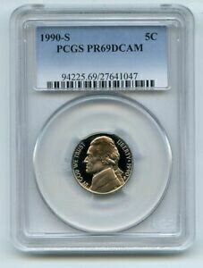 ڶ/ʼݾڽա ƥ    [̵] 1990 S 5C Jefferson Nickel Proof PCGS PR69DCAM