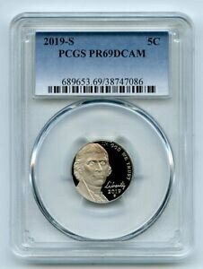 ڶ/ʼݾڽա ƥ Ų 2019 S 5C Jefferson Nickel PCGS PR69DCAM [̵] #oot-wr-3361-2006