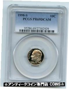 ڶ/ʼݾڽա ƥ Ų 1998 S 10C Roosevelt Dime Proof PCGS PR69DCAM [̵] #oot-wr-3361-2958