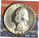 【極美品/品質保証書付】 アンティークコイン コイン 金貨 銀貨 [送料無料] 1945-S Washington Silver Quarter. Nice Collector Coin For Your Collection.