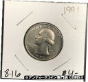 【極美品/品質保証書付】 アンティークコイン 硬貨 1991 WASHINGTON QUARTER. COLLECTOR COIN FOR YOUR SET O...