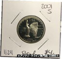 【極美品/品質保証書付】 アンティークコイン 硬貨 2001-S NEW YORK STATE QUARTER PROOF. COLLECTOR COIN FO...