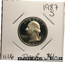 【極美品/品質保証書付】 アンティークコイン 硬貨 1987-S WASHINGTON QUARTER PROOF. COLLECTOR COIN FOR YO...