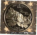 【極美品/品質保証書付】 アンティークコイン 硬貨 2002-S MISSISSIPPI STATE QUARTER PROOF. COLLECTOR COIN...