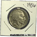 【極美品/品質保証書付】 アンティークコイン 硬貨 1936 Buffalo Nickel. COLLECTOR COIN FOR YOUR COLLECTIO...