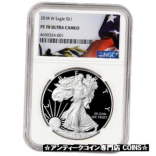 ڶ/ʼݾڽա ƥ  2018-W American Silver Eagle Proof - NGC PF70 UCAM Flag Label [̵] #sot-wr-3364-1697