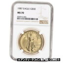 1987 アメリカン ゴールド イーグル 1 オンス $50 - NGC MS70 #got-wr-3364-1832 1987 American Gold Eagle 1 oz $50 - NGC MS70 #got-wr-3364-1832(3)