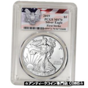 ڶ/ʼݾڽա ƥ    [̵] 2019 American Silver Eagle - PCGS MS70 - First Strike Red Flag Label