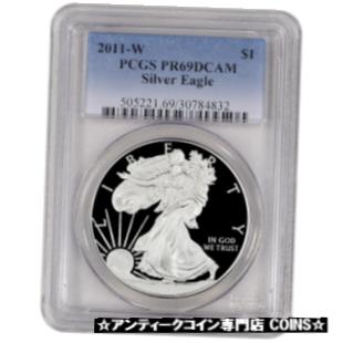【極美品/品質保証書付】 アンティークコイン コイン 金貨 銀貨 [送料無料] 2011-W American Silver Eagle Proof - PCGS PR69 DCAM