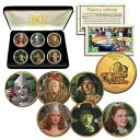 【極美品/品質保証書付】 アンティークコイン コイン 金貨 銀貨 送料無料 WIZARD OF OZ Kansas Quarters 24K Gold Clad 6-Coin Set with 80th ANNIVERSARY BOX