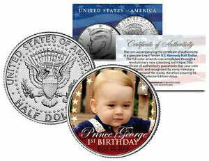 ڶ/ʼݾڽա ƥ Ų PRINCE GEORGE * 1st Birthday * 2014 JFK Half Dollar US Colorized Coin ROYAL BABY [̵] #ocf-wr-3365-2312