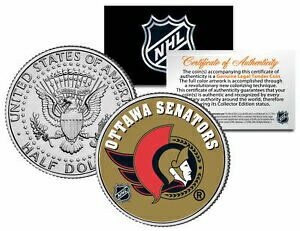 ڶ/ʼݾڽա ƥ Ų OTTAWA SENATORS NHL Hockey JFK Kennedy Half Dollar U.S. Coin * LICENSED * [̵] #ocf-wr-3365-2314