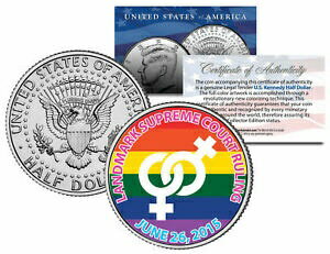ڶ/ʼݾڽա ƥ Ų GAY PRIDE Marriage Equality Female 2015 JFK Half Dollar US Coin LESBIAN Wedding [̵] #ocf-wr-3365-2332