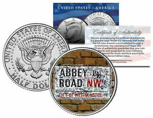 【極美品/品質保証書付】 アンティークコイン 硬貨 BEATLES * The Original ABBEY ROAD Street Sign * Kennedy Half Dollar US Coin [送料無料] #ocf-wr-3365-258