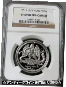 【極美品/品質保証書付】 アンティークコイン 硬貨 2011 PALLADIUM ISLE OF MAN ANGEL NGC PROOF 69 ULTRA CAMEO ONLY 1,000 MINTED [送料無料] #oot-wr-3366-2263