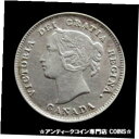 【極美品/品質保証書付】 アンティークコイン 銀貨 1893 SILVER CANADA VICTORIA FIVE CENT COIN EXTREMELY F...