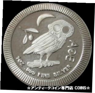  アンティークコイン コイン 金貨 銀貨  2017 SILVER NIUE $2 ATHENIAN OWL 1 OZ 999 FINE COIN