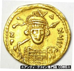  アンティークコイン コイン 金貨 銀貨  Byzantine Constantine IV AV Solidus Gold Coin 668-685 AD. Certified NGC Ch XF EF