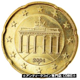 yɔi/iۏ؏tz AeB[NRC RC   [] [#766671] GERMANY - FEDERAL REPUBLIC, 20 Euro Cent, 2004, MS(63), Brass, KM:211