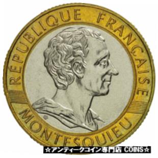 【極美品/品質保証書付】 アンティークコイン コイン 金貨 銀貨 [送料無料] [#462315] Coin, France, Montesquieu, 10 Francs, 1989, Paris, MS(65-70)