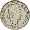  アンティークコイン コイン 金貨 銀貨   Switzerland, 5 Rappen, 1938, Bern, AU(55-58), Nickel, KM:26b