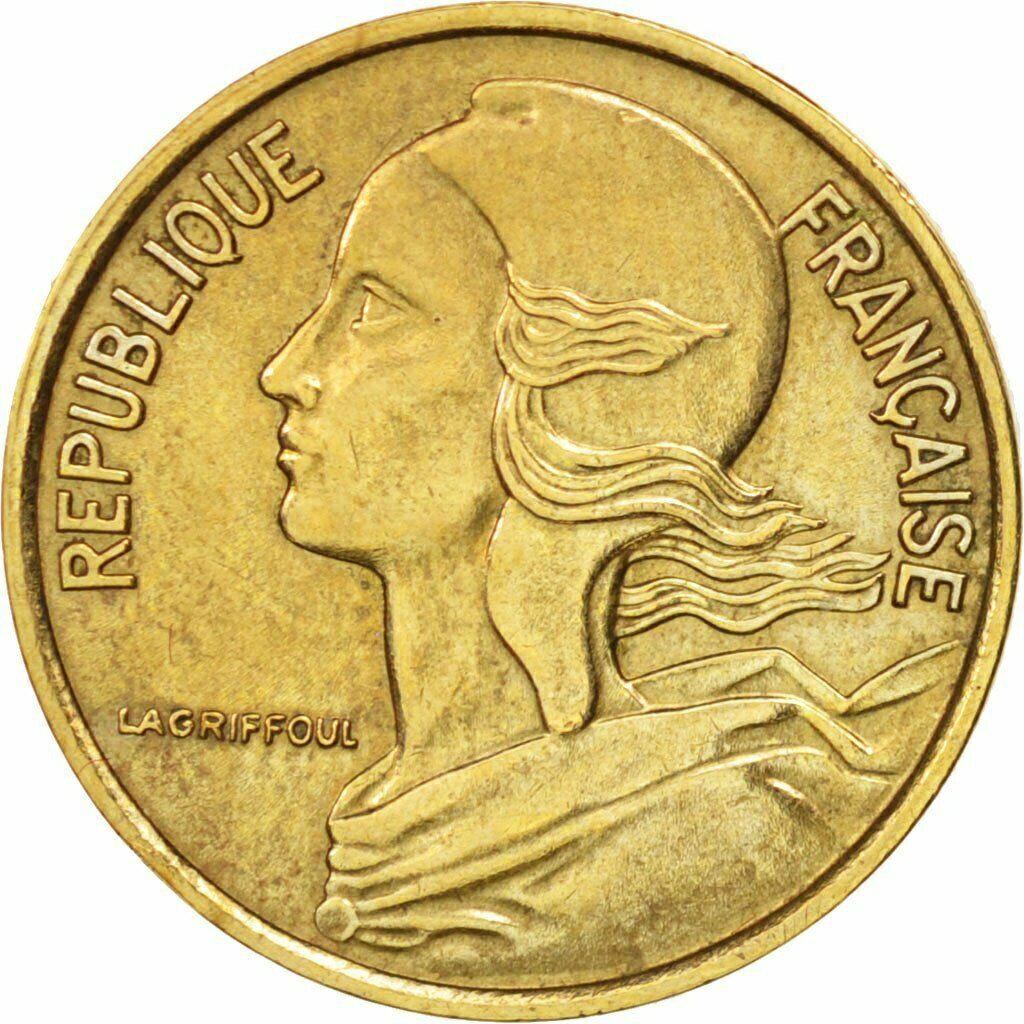  アンティークコイン コイン 金貨 銀貨   France, Marianne, 5 Centimes, 1971, Paris, AU(55-58), Aluminum-Bronze