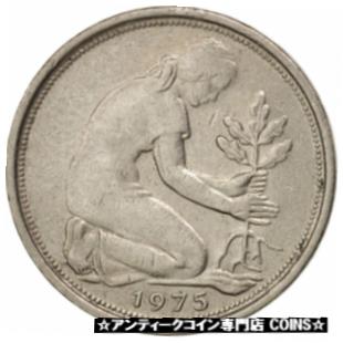  アンティークコイン コイン 金貨 銀貨   GERMANY - FEDERAL REPUBLIC, 50 Pfennig, 1975, Munich, AU(50-53)