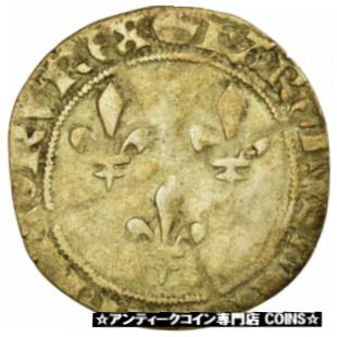 ڶ/ʼݾڽա ƥ    [̵] [#498832] Coin, France, Charles VII, Plaque, Double Gros, Tournai, VF(30-35)