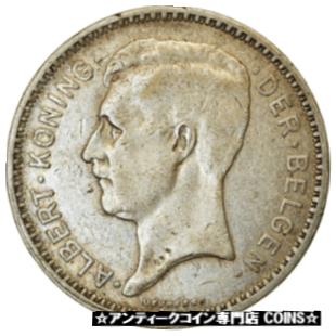 【極美品/品質保証書付】 アンティークコイン コイン 金貨 銀貨 [送料無料] [#853685] Coin, Belgium, Albert I, 20 Francs, 20 Frank, 1934, VF(30-35), Silver