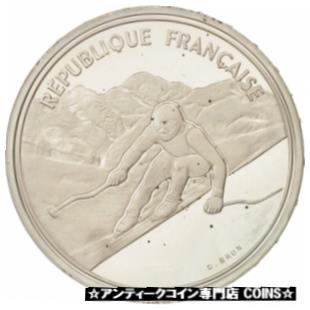  アンティークコイン コイン 金貨 銀貨   France, 100 Francs, 1989, MS(64), Silver, KM:971