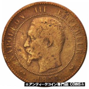 ڶ/ʼݾڽա ƥ    [̵] [#15951] France, Napoleon III, 10 Centimes, 1857, Lille, VG(8-10), Bronze, KM