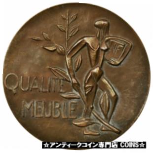  アンティークコイン コイン 金貨 銀貨   France, Medal, Concours Meubles, 1960, AU(50-53), Bronze
