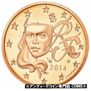 【極美品/品質保証書付】 アンティークコイン コイン 金貨 銀貨 [送料無料] [#772097] France, 2 Euro Cent, 2014, BE, MS(65-70), Copper Plated Steel, KM:1283